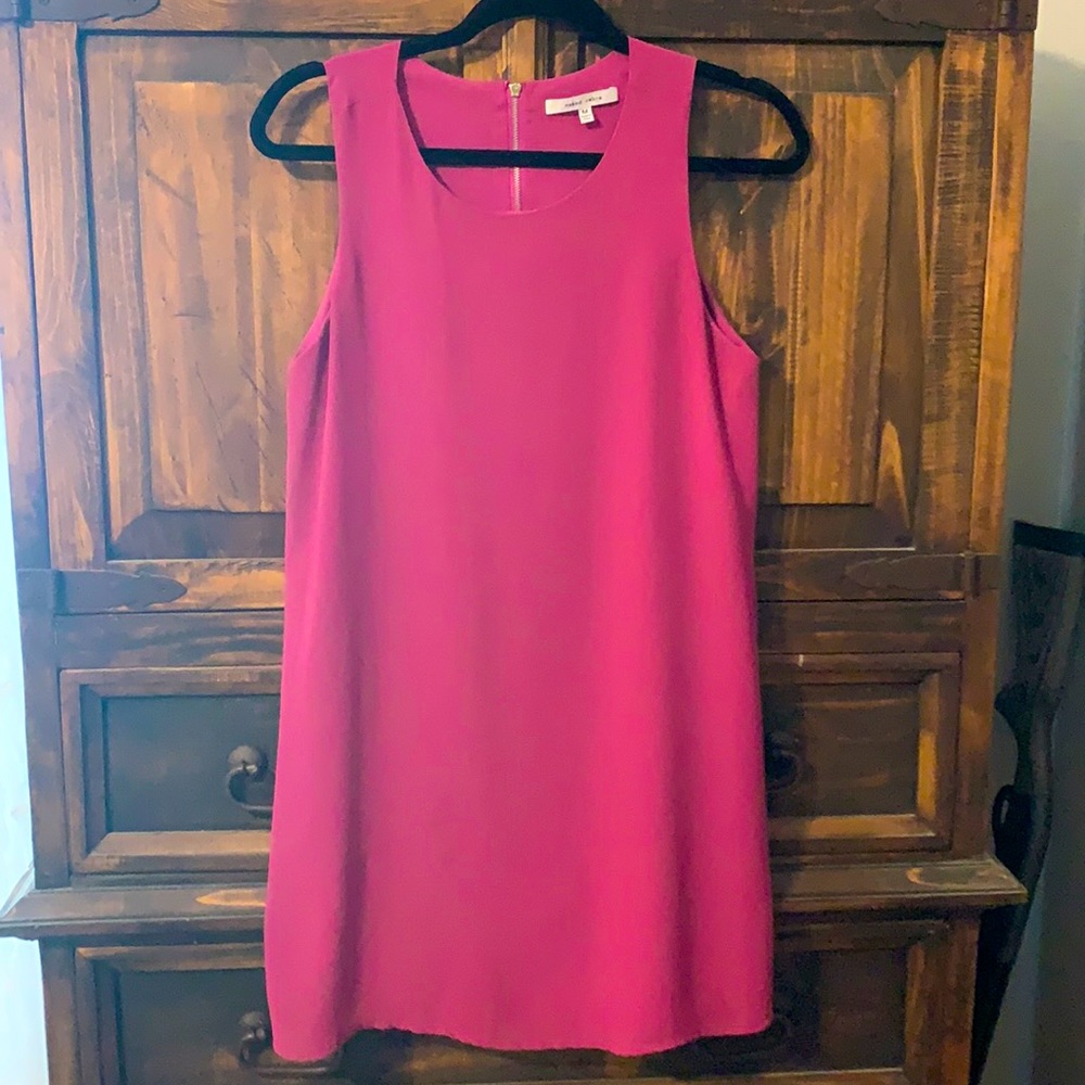 Naked Zebra, medium, bright purple dress